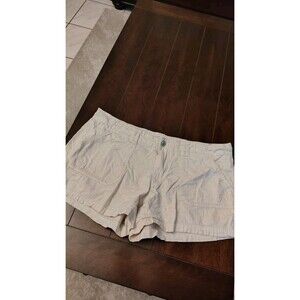 Faded Glory Shorts Womens Size 16 White Stretch Pockets Chino Casual Ladies